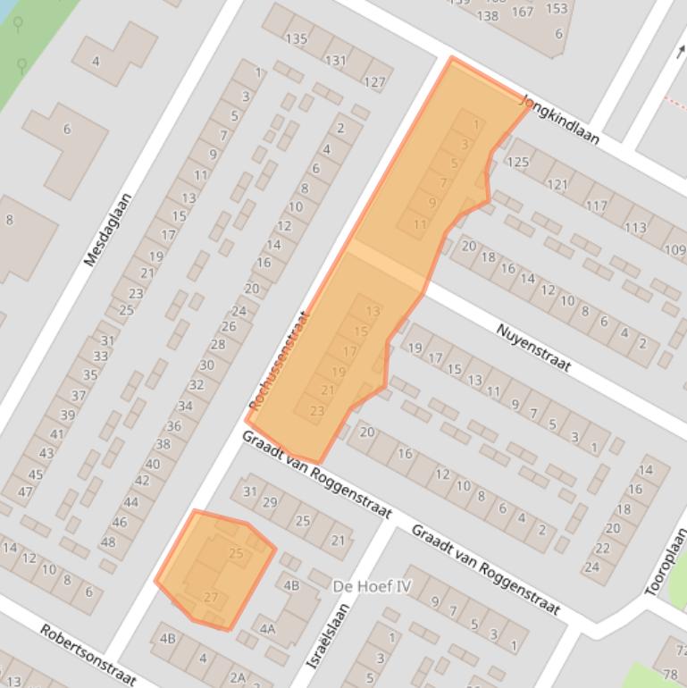 Kaart van postcodegebied 1816LP.