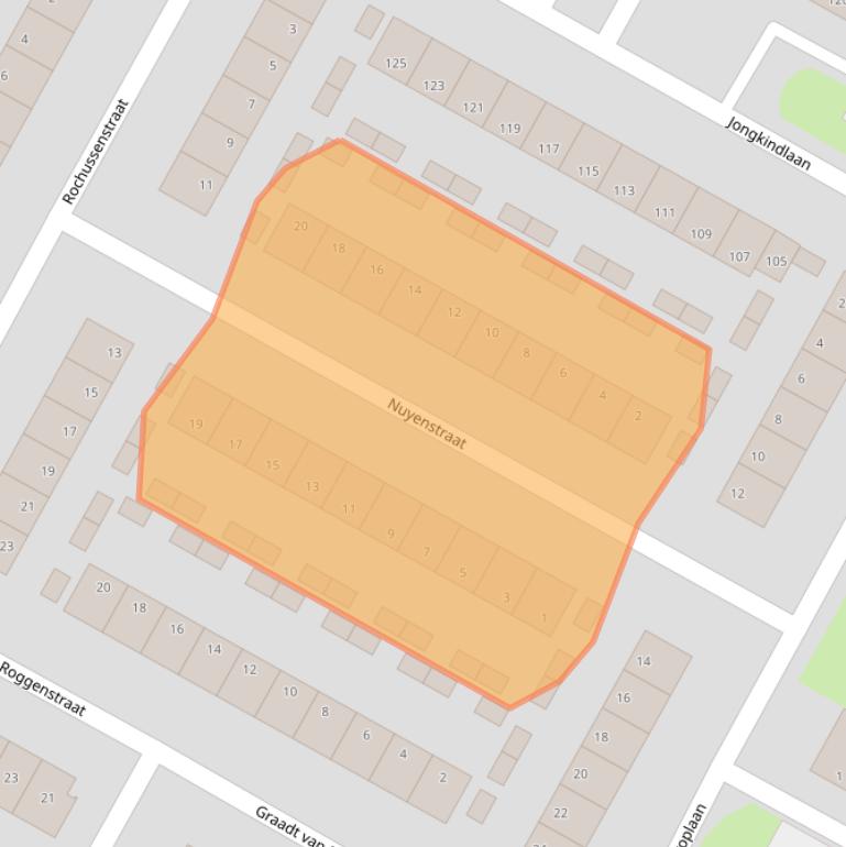 Kaart van postcodegebied 1816LS.