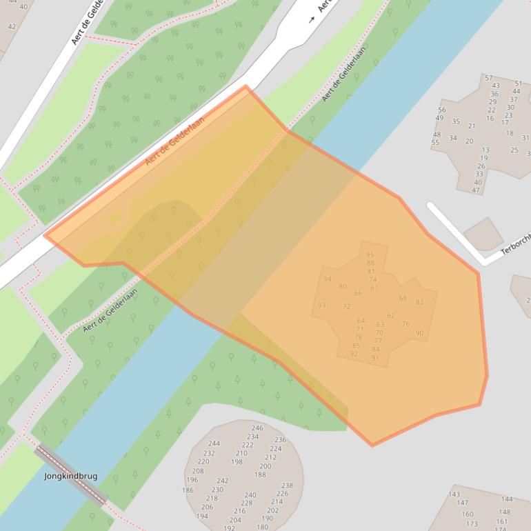 Kaart van postcodegebied 1816LX.