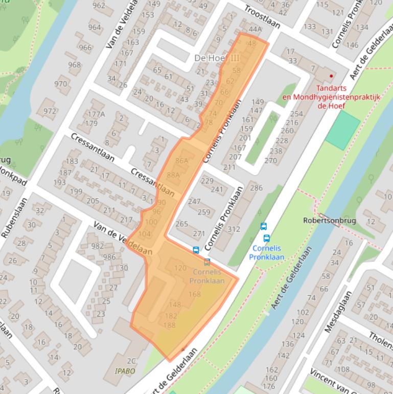 Kaart van postcodegebied 1816NR.