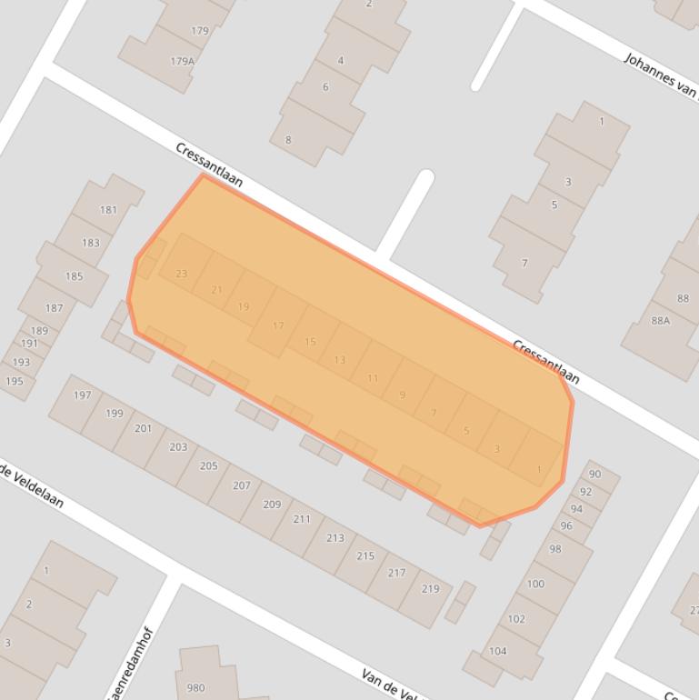 Kaart van postcodegebied 1816NX.
