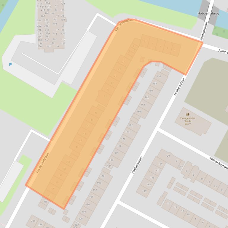 Kaart van postcodegebied 1816PA.