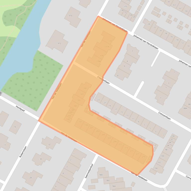 Kaart van postcodegebied 1816PD.