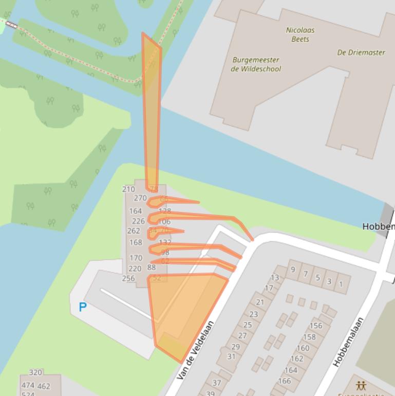 Kaart van postcodegebied 1816PE.