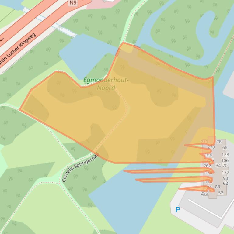 Kaart van postcodegebied 1816PJ.