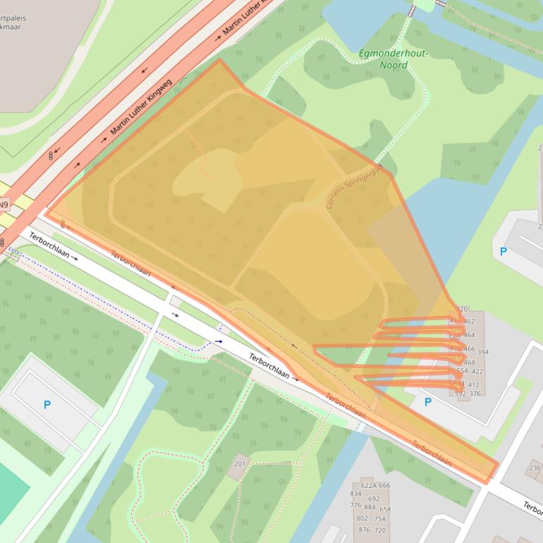 Kaart van postcodegebied 1816PP.