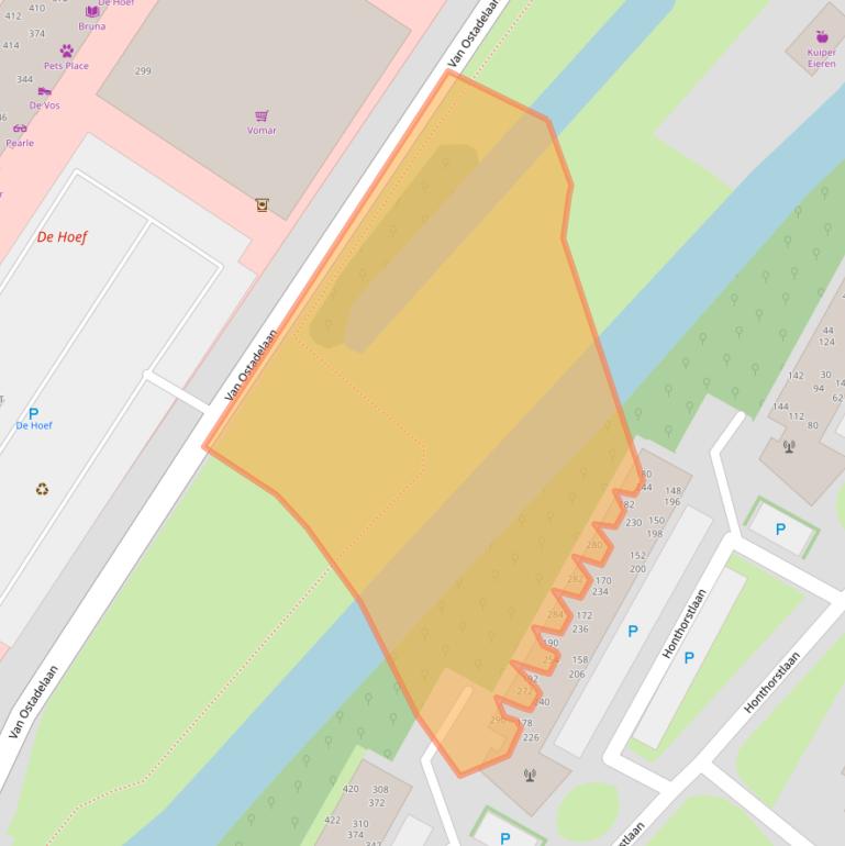 Kaart van postcodegebied 1816TK.