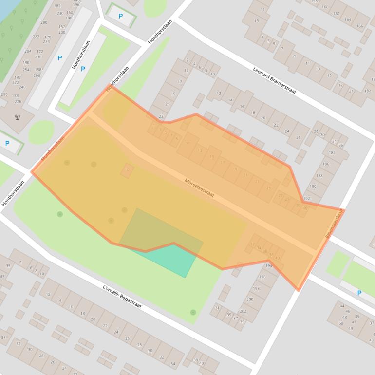 Kaart van postcodegebied 1816TS.