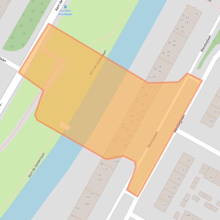 Kaart van postcodegebied 1816VE.