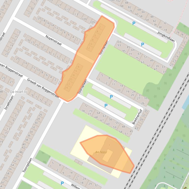 Kaart van postcodegebied 1816XA.