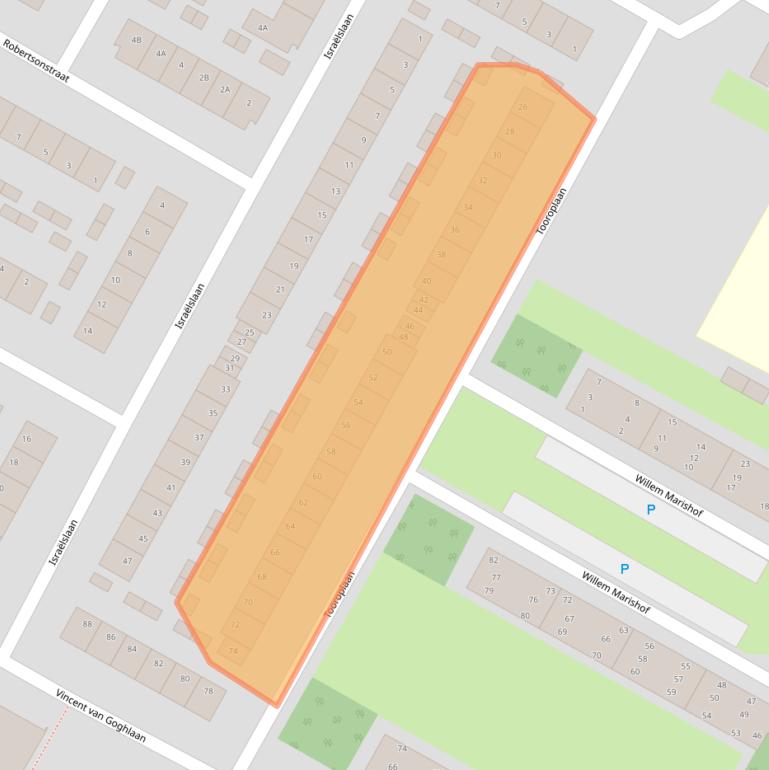 Kaart van postcodegebied 1816XB.