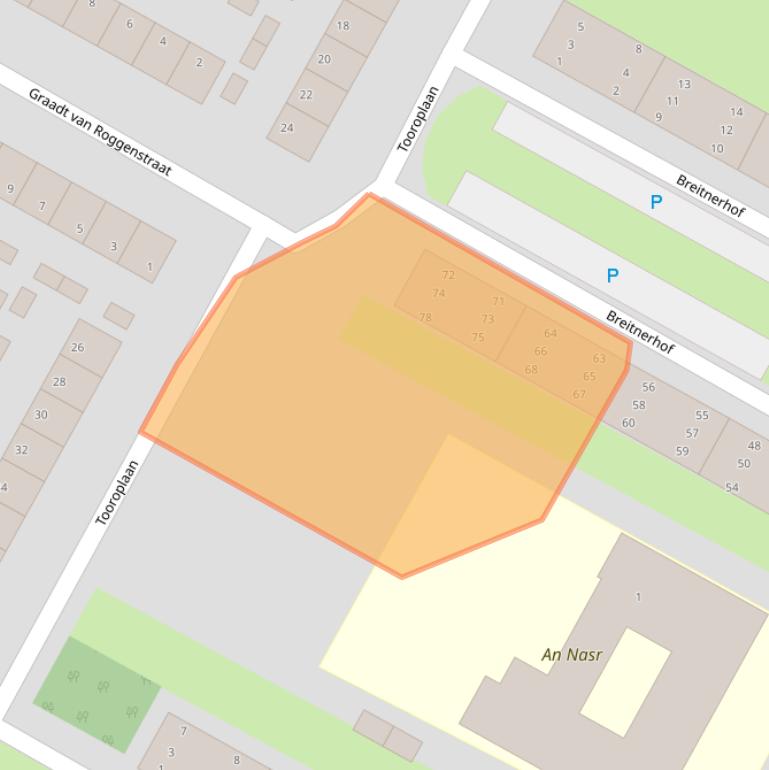 Kaart van postcodegebied 1816XG.