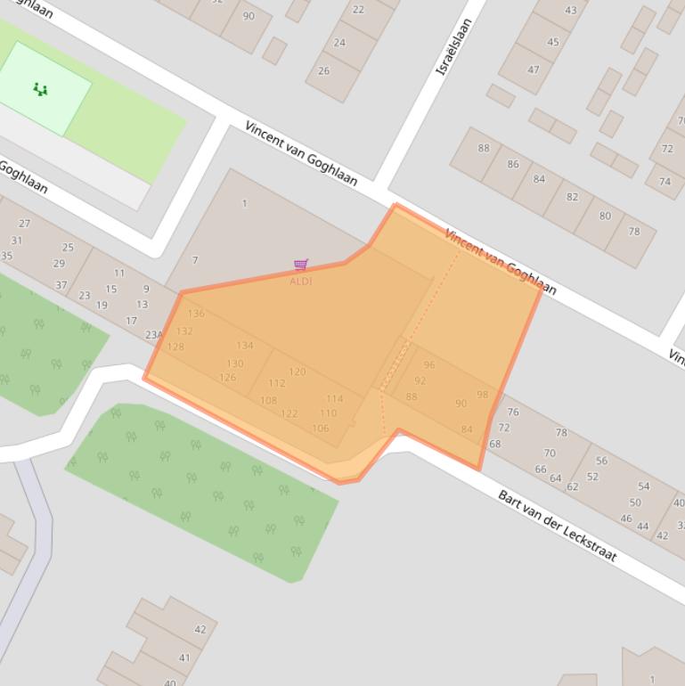 Kaart van postcodegebied 1816XS.