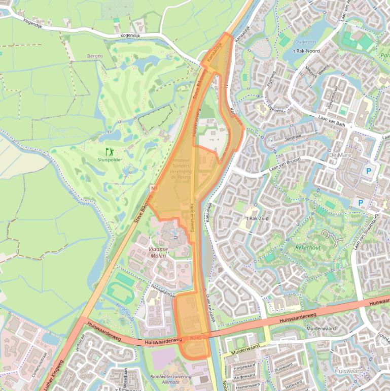 Kaart van postcodegebied 1817BB.