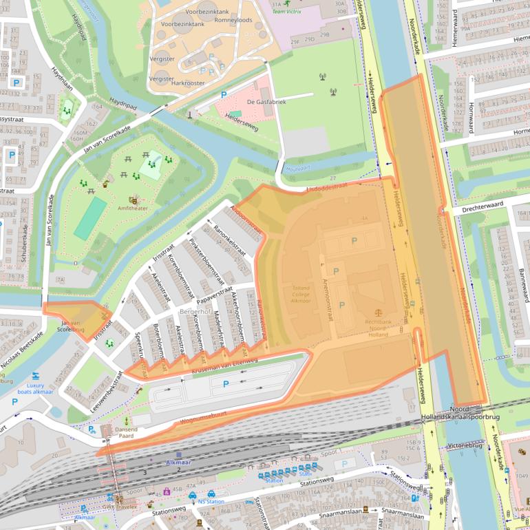 Kaart van postcodegebied 1817BC.