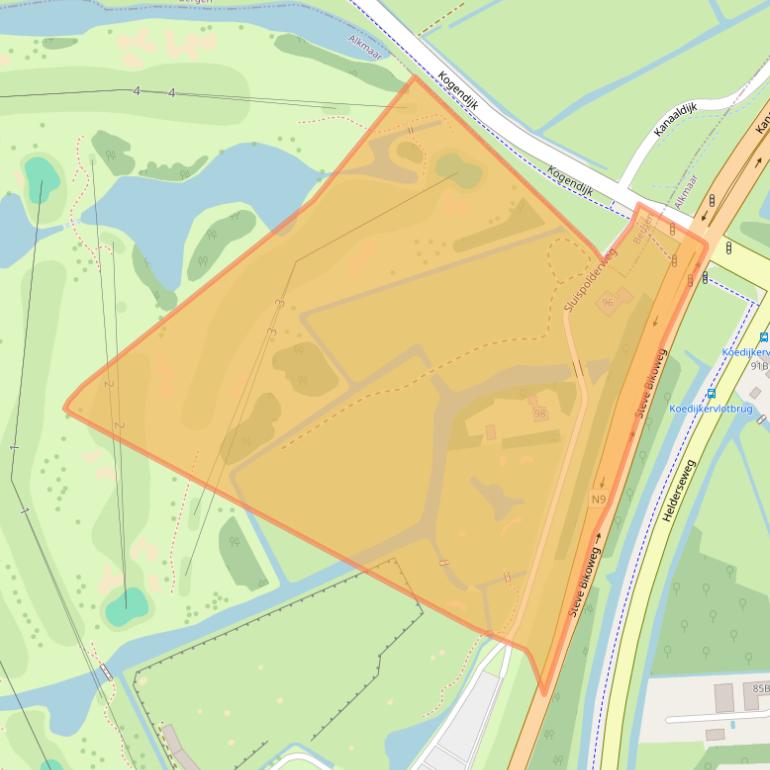 Kaart van postcodegebied 1817BG.