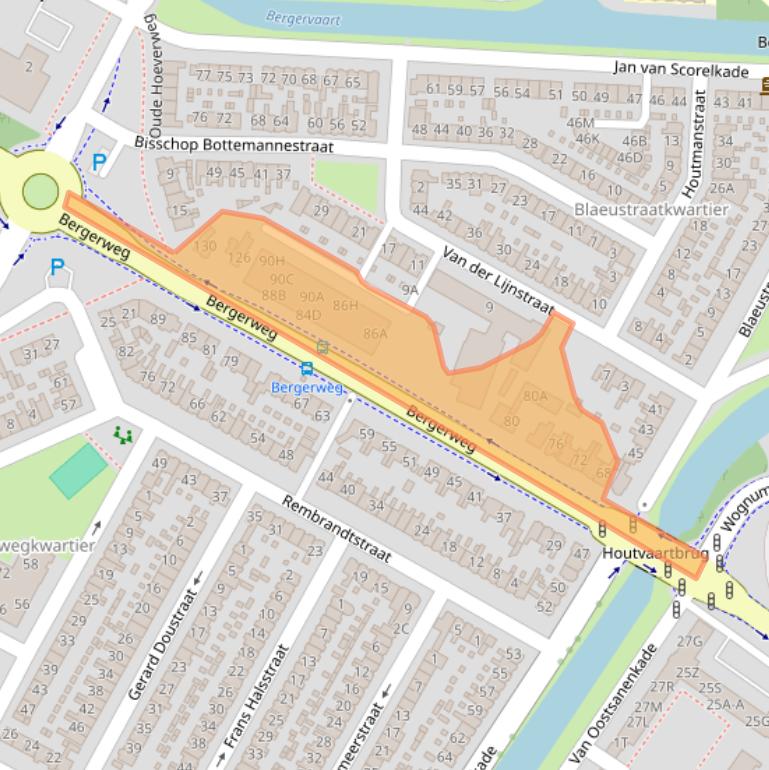 Kaart van postcodegebied 1817BK.