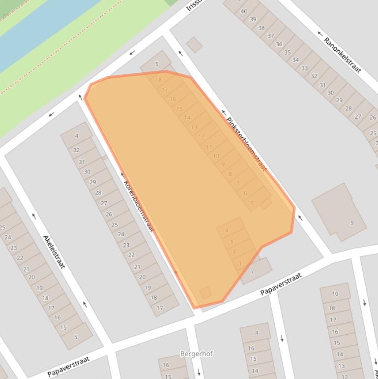 Kaart van postcodegebied 1817CD.