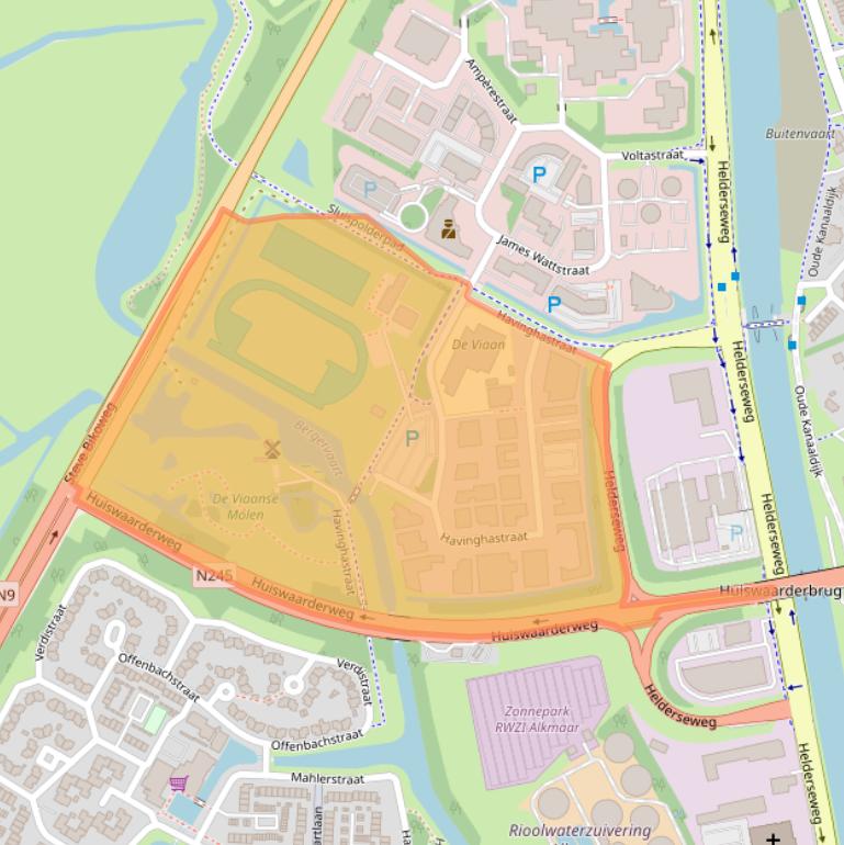 Kaart van postcodegebied 1817DA.