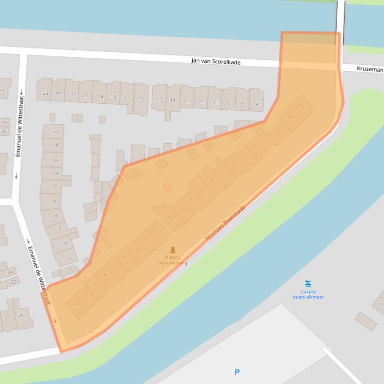 Kaart van postcodegebied 1817EA.