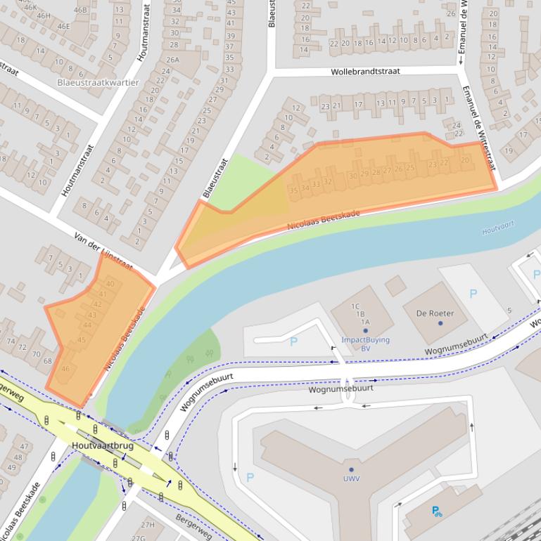 Kaart van postcodegebied 1817EB.
