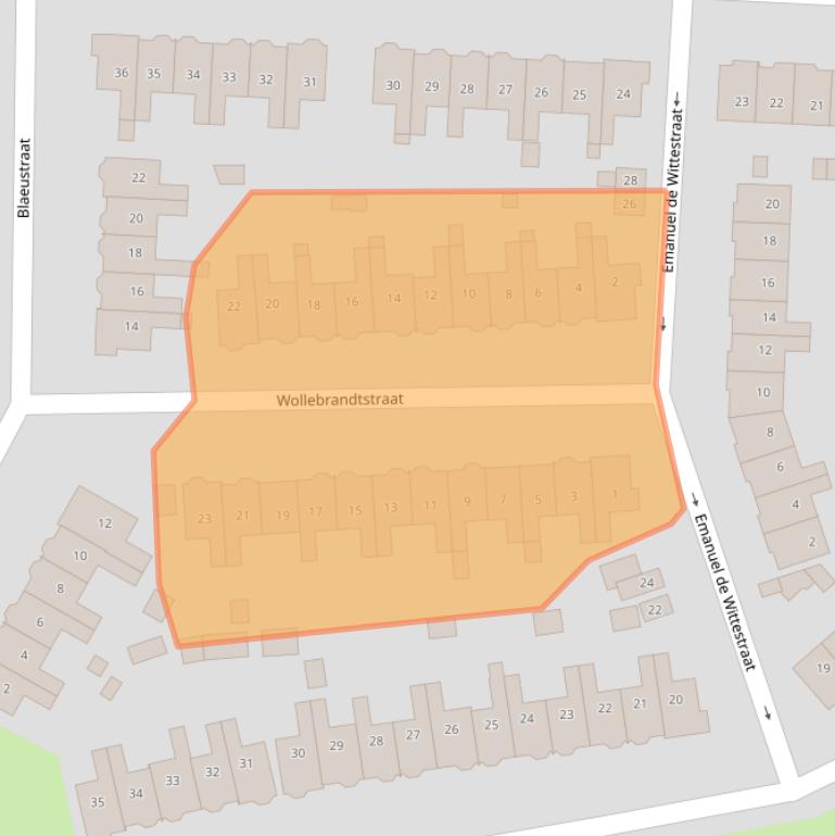 Kaart van postcodegebied 1817ED.