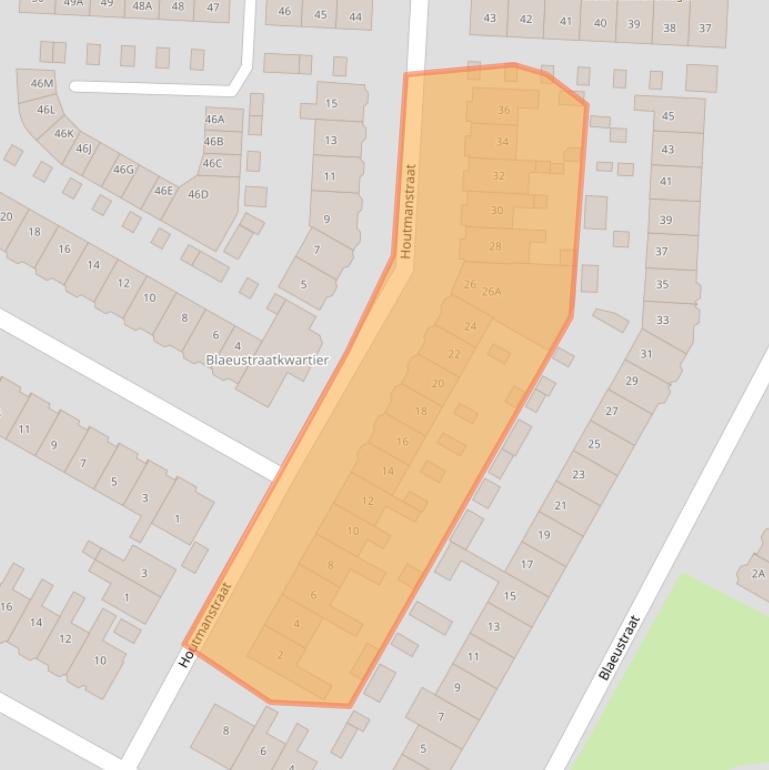 Kaart van postcodegebied 1817EL.