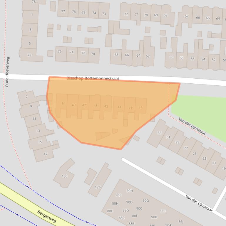 Kaart van postcodegebied 1817EN.