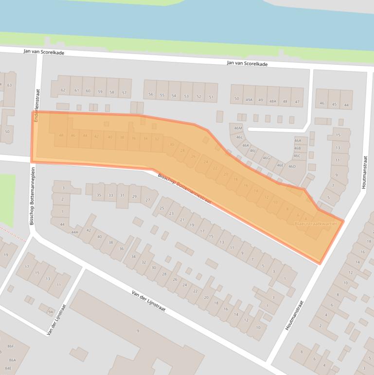 Kaart van postcodegebied 1817EP.