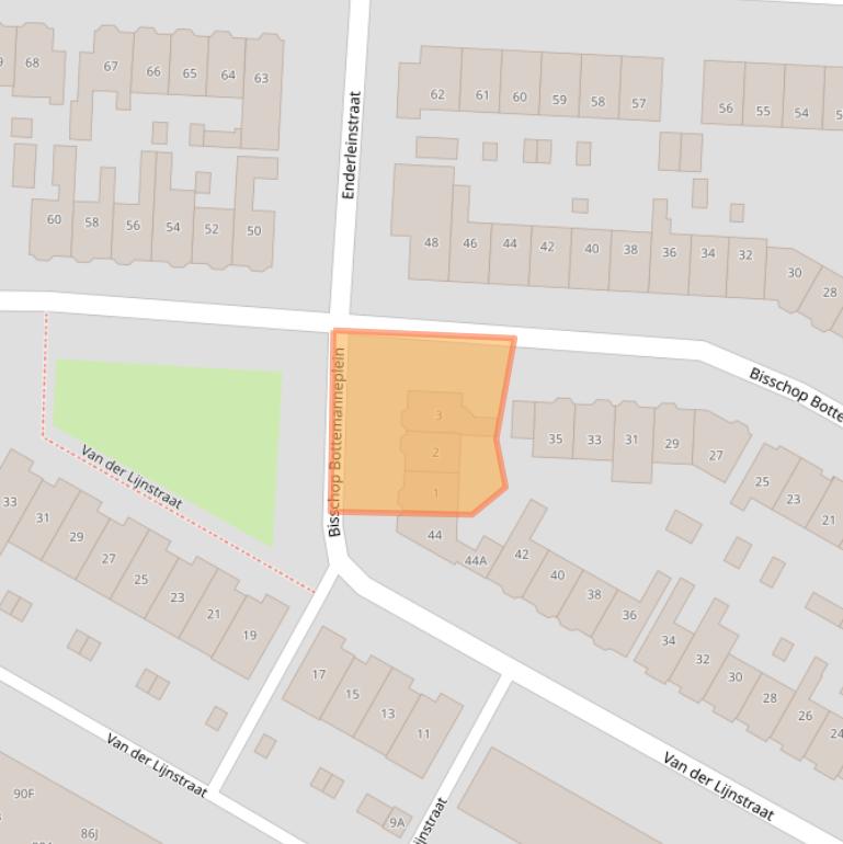 Kaart van postcodegebied 1817ES.