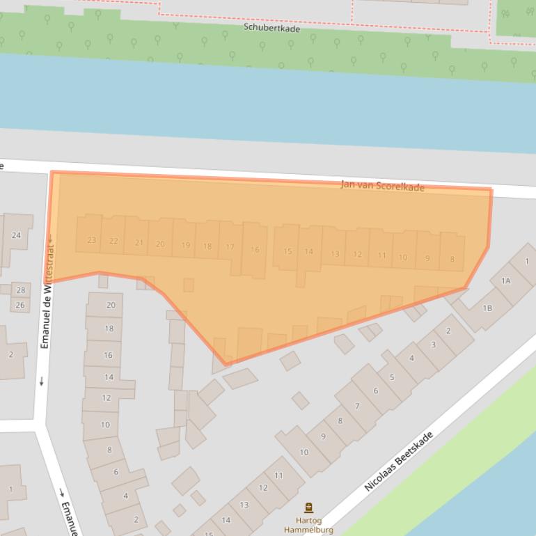 Kaart van postcodegebied 1817ET.