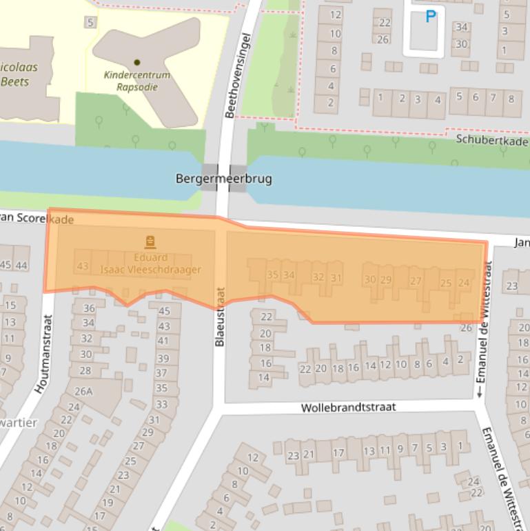 Kaart van postcodegebied 1817EV.