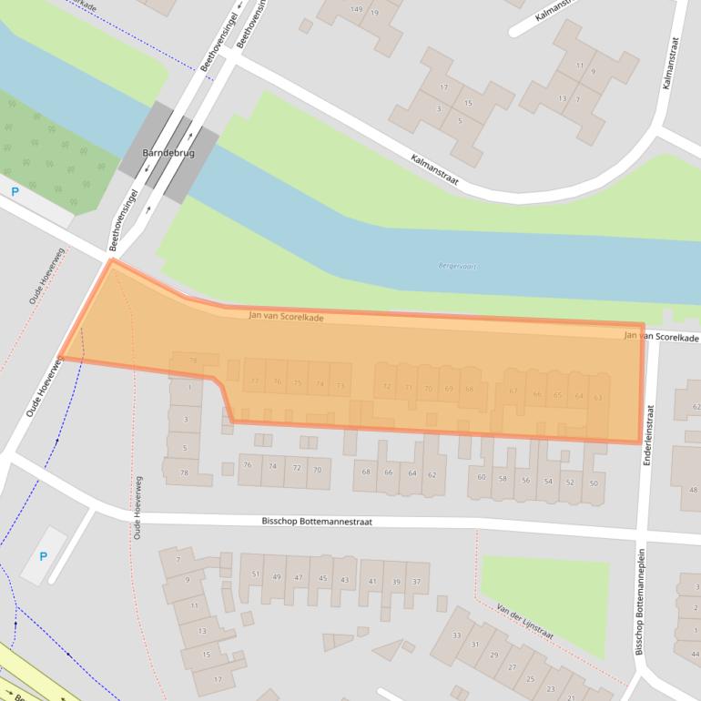 Kaart van postcodegebied 1817EX.