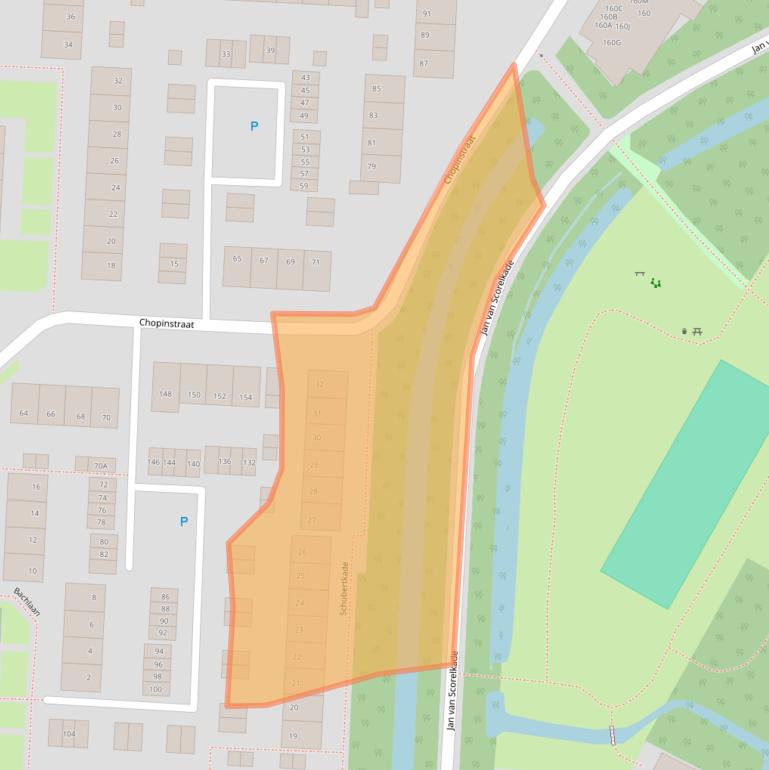 Kaart van postcodegebied 1817GB.