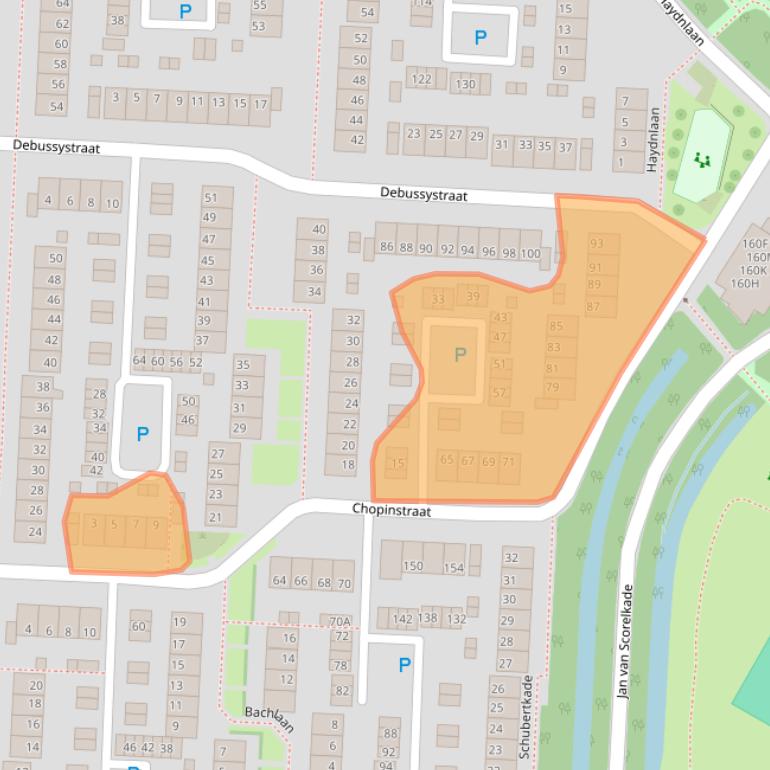 Kaart van postcodegebied 1817GC.