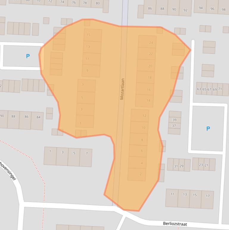 Kaart van postcodegebied 1817GS.