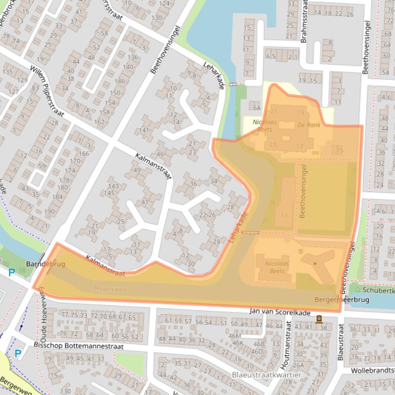 Kaart van postcodegebied 1817HJ.