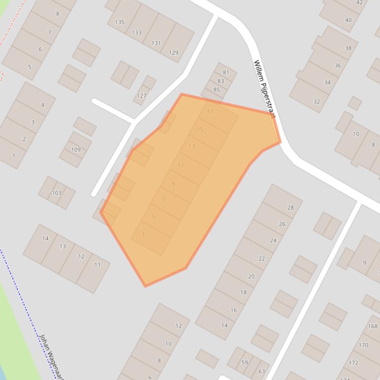 Kaart van postcodegebied 1817KB.