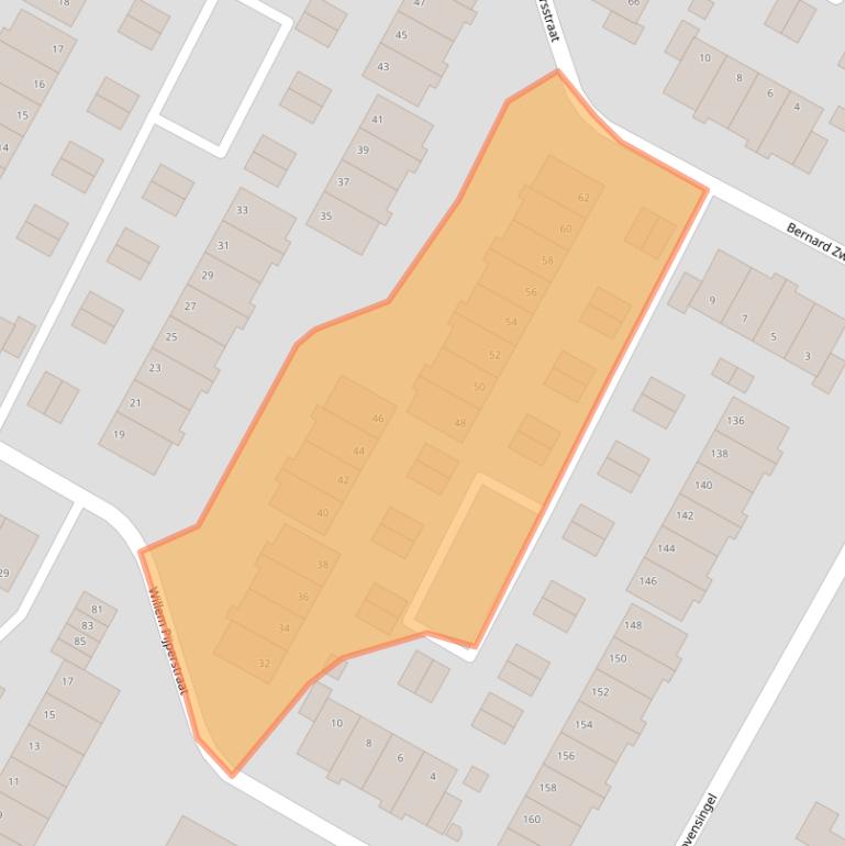 Kaart van postcodegebied 1817KG.