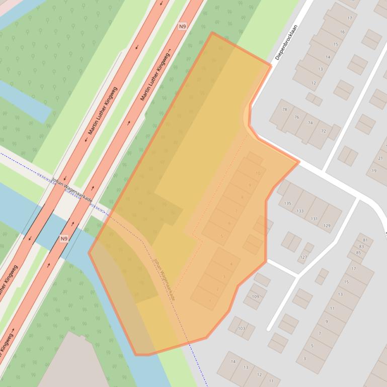 Kaart van postcodegebied 1817KL.