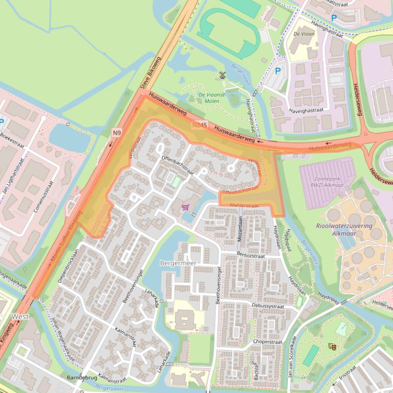 Kaart van postcodegebied 1817KN.
