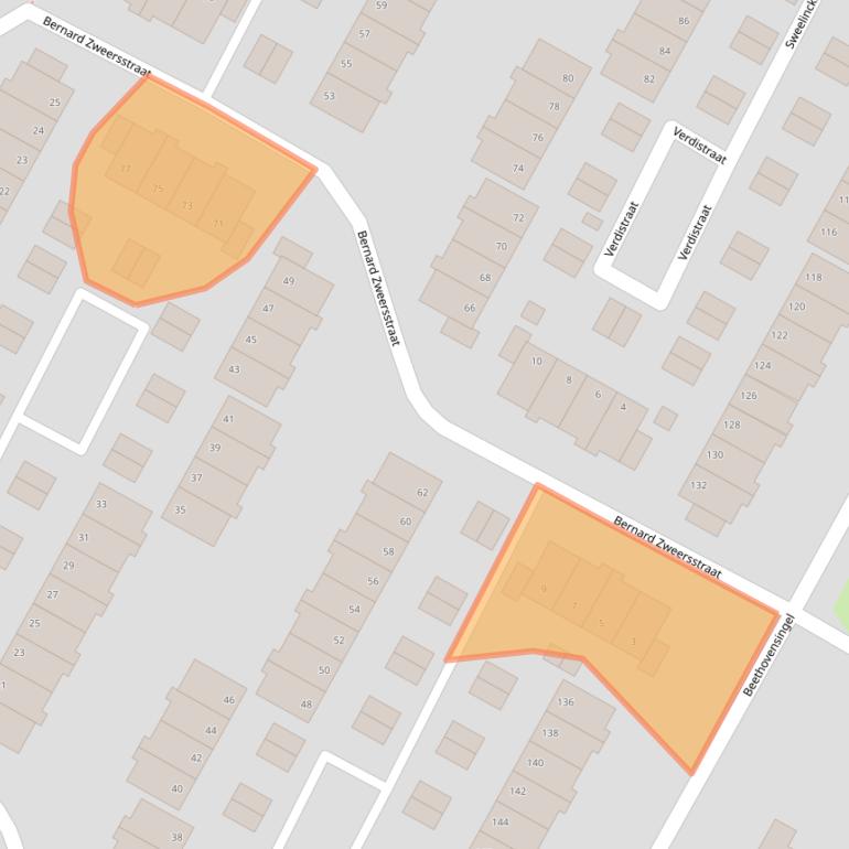 Kaart van postcodegebied 1817KP.