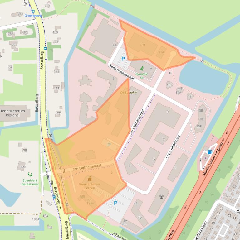 Kaart van postcodegebied 1817MR.