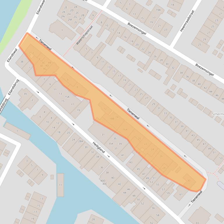Kaart van postcodegebied 1821AG.