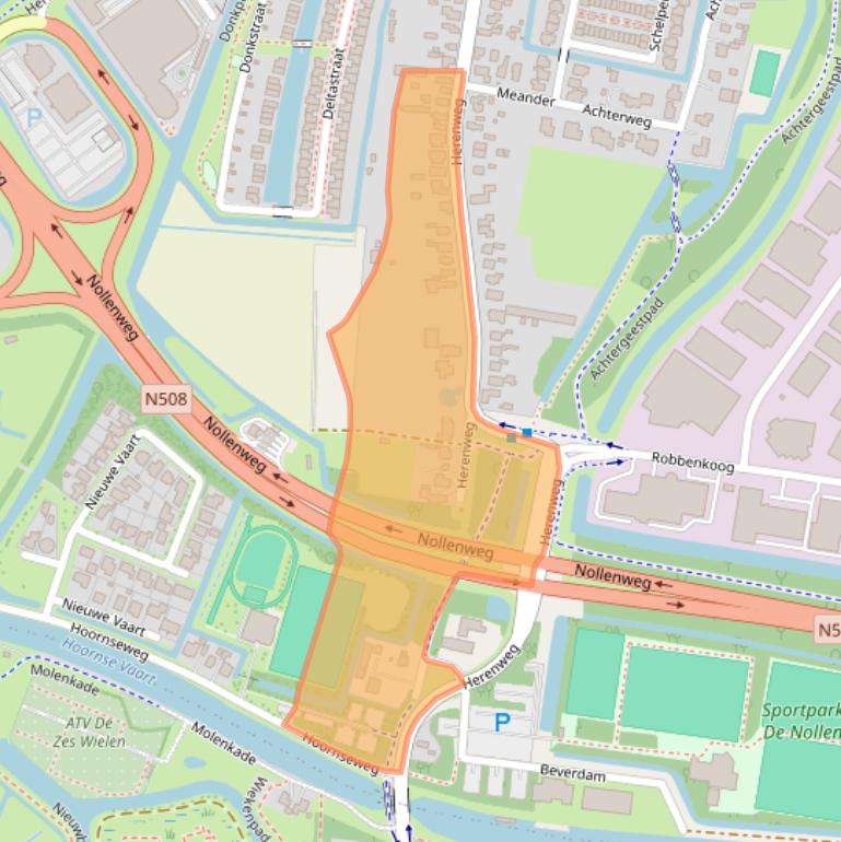 Kaart van postcodegebied 1822AD.