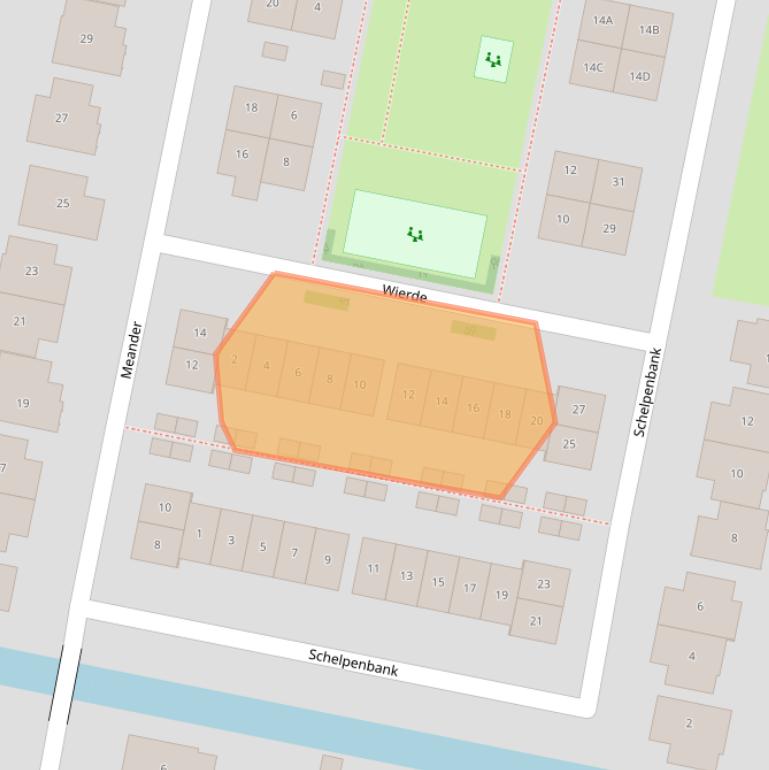 Kaart van postcodegebied 1822EC.