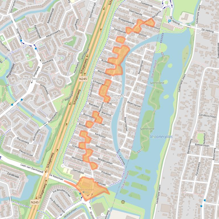 Kaart van postcodegebied 1822PA.