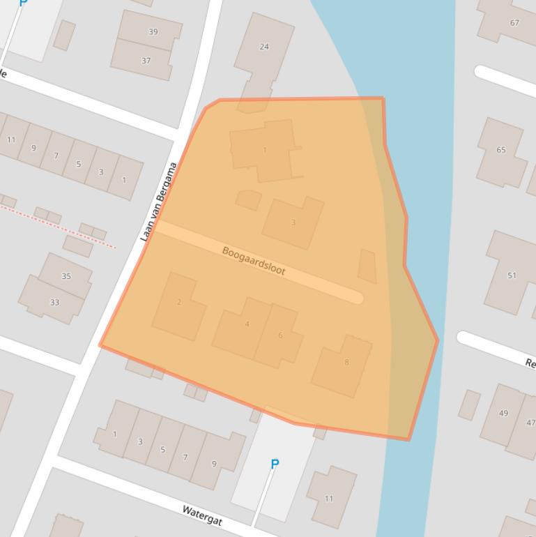 Kaart van postcodegebied 1822PT.