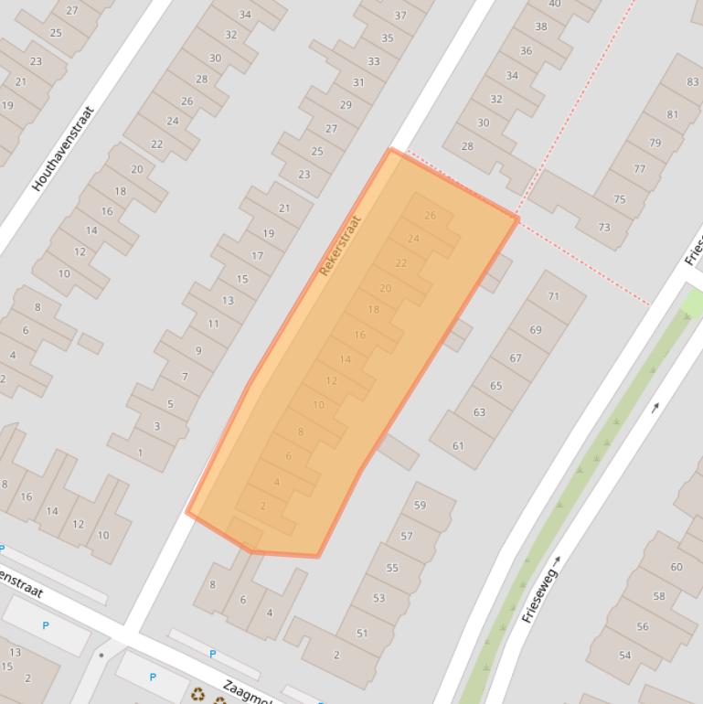 Kaart van postcodegebied 1823BD.