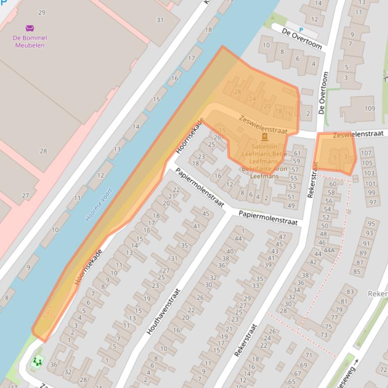 Kaart van postcodegebied 1823BM.
